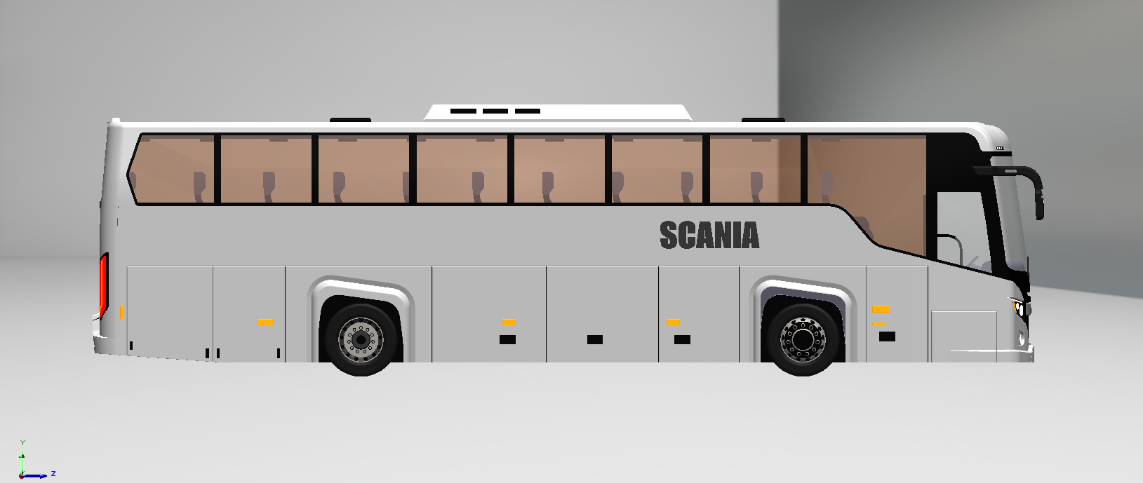 旅游巴士3D图纸 Solidworks设计